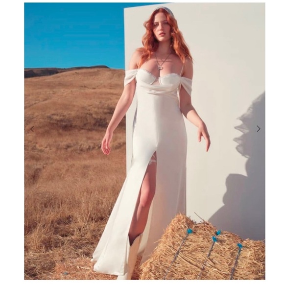 For Love & Lemons | Cora Wedding Bridal Dress White - Picture 2 of 14